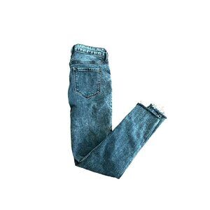 Old Navy Black Acid Denim Wash Jeans Size 4 Rockstar Super‎ Skinny High Rise
